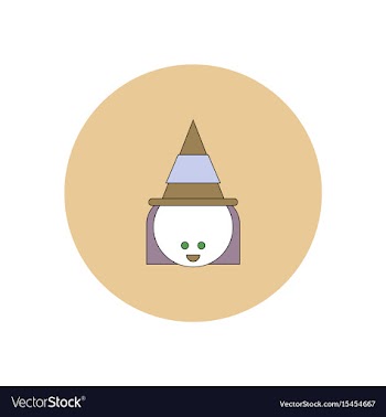 In flat design halloween icon vector image