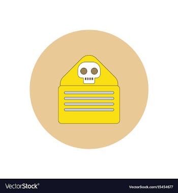 In flat design halloween icon vector image