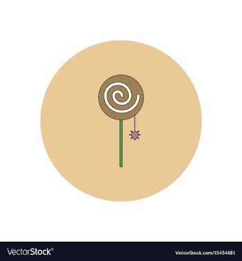 In flat design halloween icon vector image