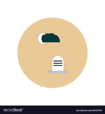In flat design halloween icon vector image