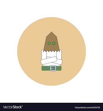 In flat design halloween icon vector image