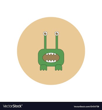 In flat design halloween icon vector image
