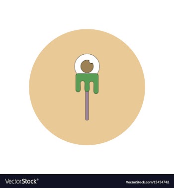 In flat design halloween icon vector image