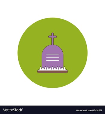 In flat design halloween icon vector image