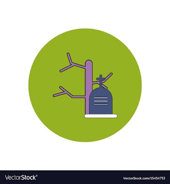 In flat design halloween icon vector image