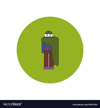 In flat design halloween icon vector image
