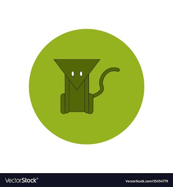 In flat design halloween icon vector image