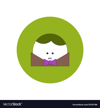 In flat design halloween icon vector image