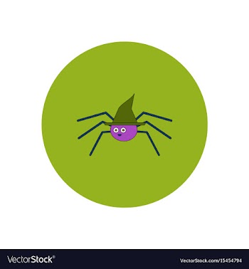 In flat design halloween icon vector image