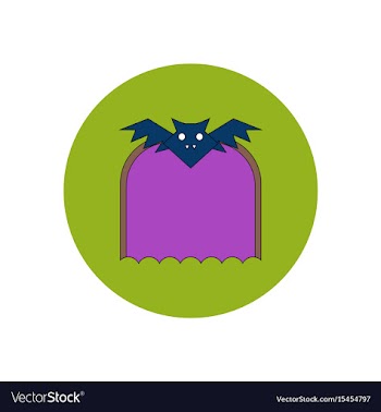 In flat design halloween icon vector image