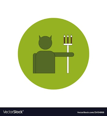 In flat design halloween icon vector image