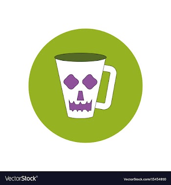 In flat design halloween icon vector image
