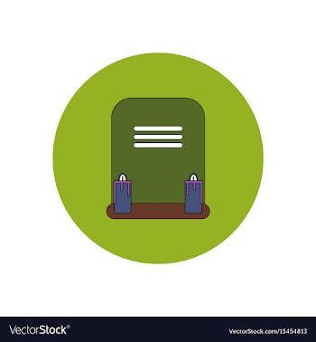In flat design halloween icon vector image