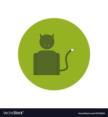 In flat design halloween icon vector image
