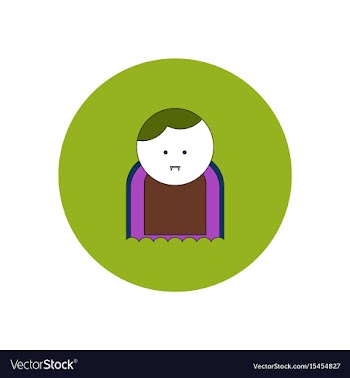 In flat design halloween icon vector image