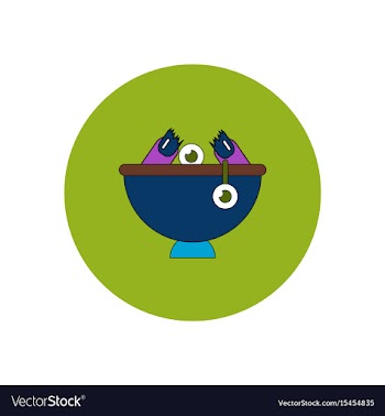In flat design halloween icon vector image