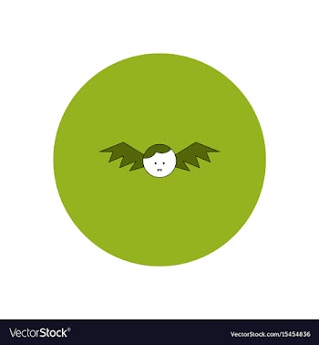 In flat design halloween icon vector image