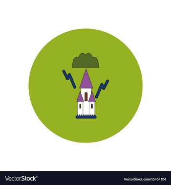 In flat design halloween icon vector image