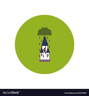 In flat design halloween icon vector image