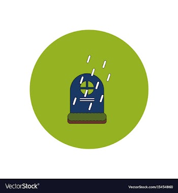In flat design halloween icon vector image