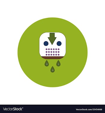 In flat design halloween icon vector image