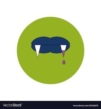 In flat design halloween icon vector image
