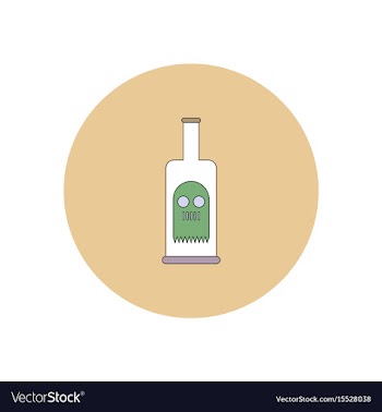 In flat design halloween icon vector image
