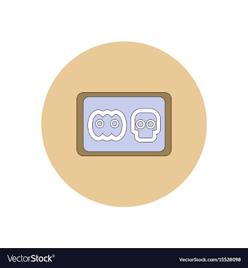 In flat design halloween icon vector image