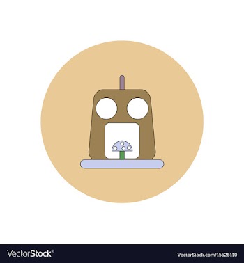 In flat design halloween icon vector image