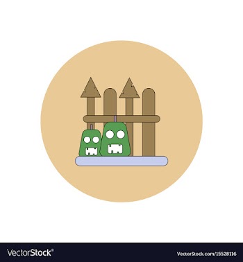 In flat design halloween icon vector image