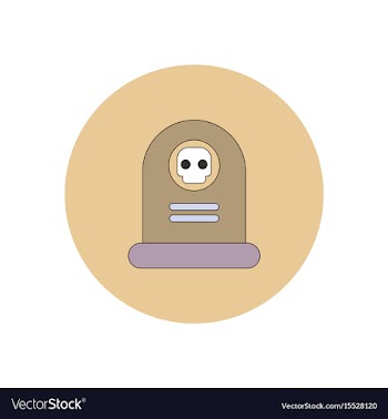 In flat design halloween icon vector image