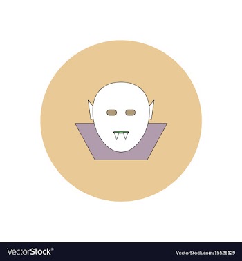 In flat design halloween icon vector image
