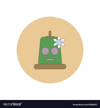 In flat design halloween icon vector image