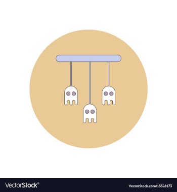In flat design halloween icon vector image