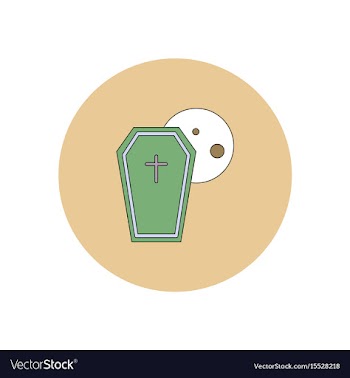 In flat design halloween icon vector image