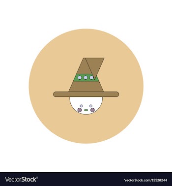 In flat design halloween icon vector image