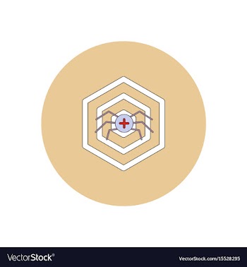 In flat design halloween icon vector image