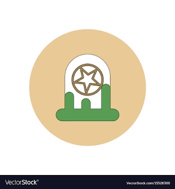 In flat design halloween icon vector image