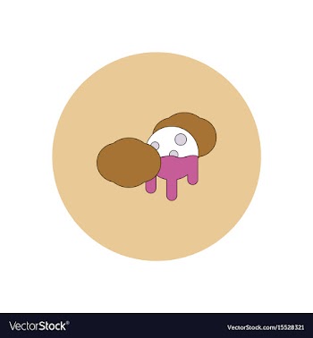 In flat design halloween icon vector image