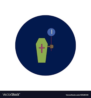 In flat design halloween icon vector image