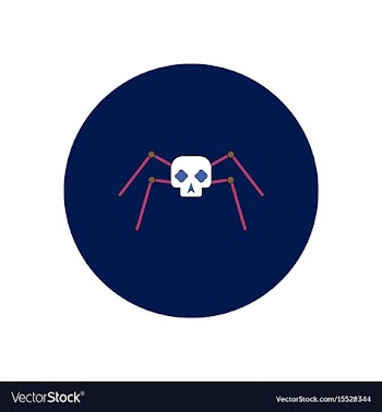 In flat design halloween icon vector image