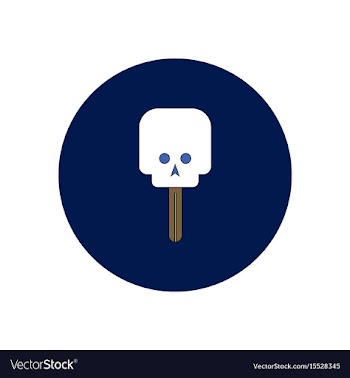 In flat design halloween icon vector image