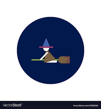In flat design halloween icon vector image