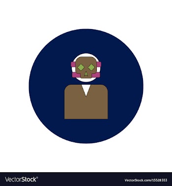 In flat design halloween icon vector image