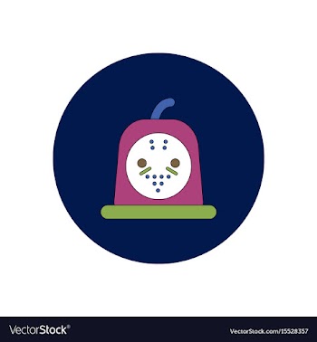 In flat design halloween icon vector image