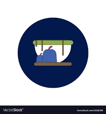 In flat design halloween icon vector image