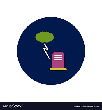 In flat design halloween icon vector image