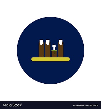 In flat design halloween icon vector image
