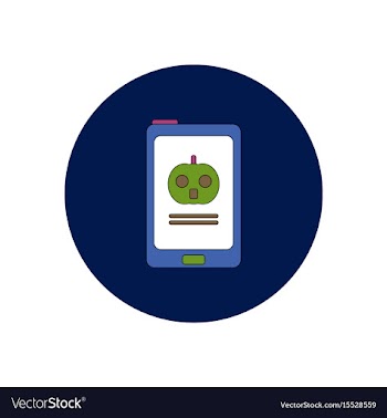 In flat design halloween icon vector image