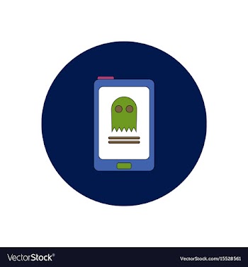In flat design halloween icon vector image